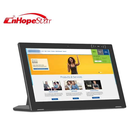 High Quality Android 7.1 Poe Touch Screen Tablet PC L Style Table Service Tablet